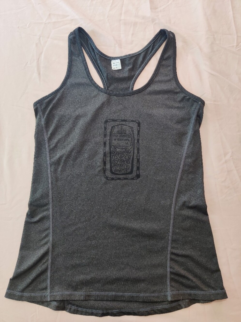 Hand Printed Nokia Streets Are Calling You Small Tank Top